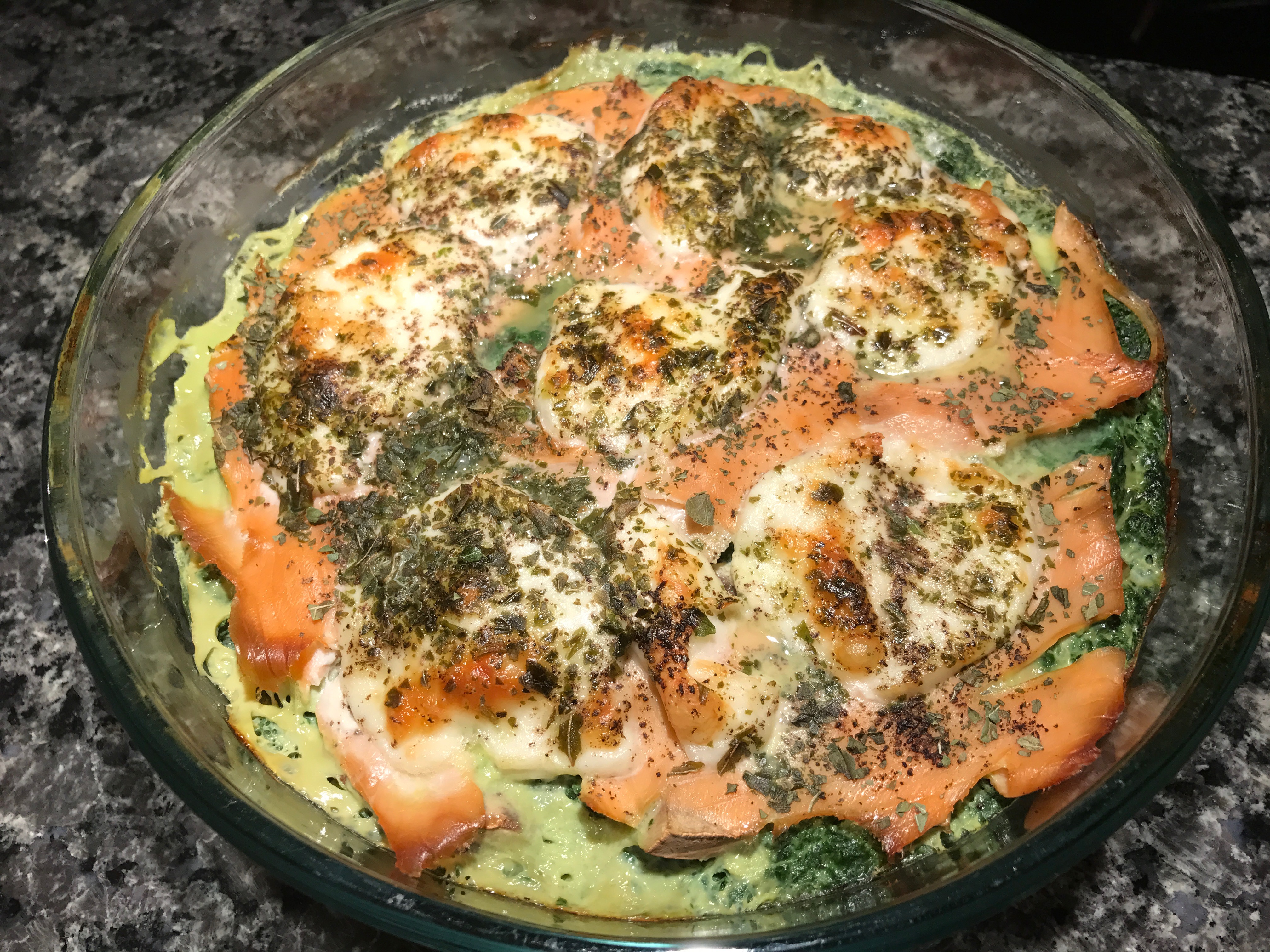 Spinat Lachs Auflauf