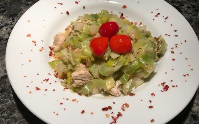 Hähnchen-Lauch-Pfanne